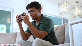 Ryan Keely shows her son's friend how to Fuck a MILF