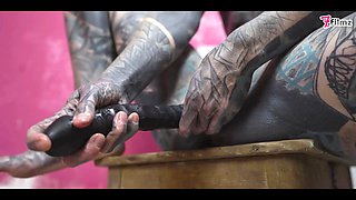 Workwear Anal Stretching Solo Masturbation Gapes and Squirt