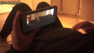 Step Sister Lets Me Face Fuck Her Throat - Almost Caught Blowjob & Facial