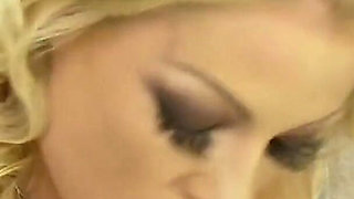 A Delicious Hole Scene-1 busty Blonde in Lingerie Cindy Behr Sucking a Cock at Glory Hole in the Bathroom