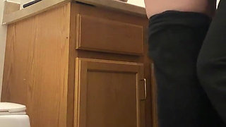 Slut Wife Sneaks Away to Get Fucked in Bathroom