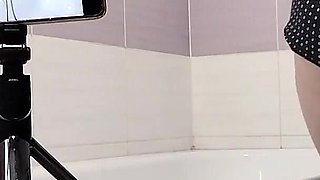 Sexy Latina Shaves Her Legs. Hairy Brunette Big Tits Big Ass.