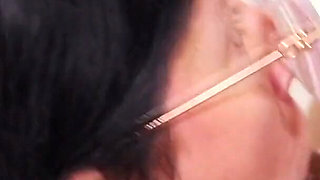College Nerd Takes Huge Facial and Throat Fucked