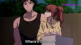 Hentai Pool Sex After BBQ - Sweaty Anime Teen Fucks Wet Pussy Outdoor