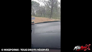 This Little Slut Goes Into the Forest to Get Fucked in the Back of the Pickup