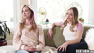 Hot lesbians fucks steamy new friend