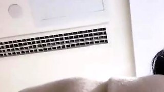 Tiny japanese babe outdoors showing boobs off