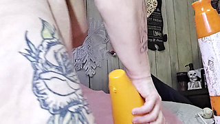 Mouth Humping Whore Takes Monsterous Cock in Her Gumms N He Cumms