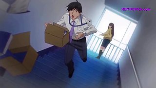 Horny Anime Girl Gets Fucked Hard in Car Backseat - Big Tits, Creampie, Rough Sex