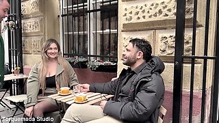 Chubby Milfs Ass-Licking Threesome with Stranger and Cuckold Husband
