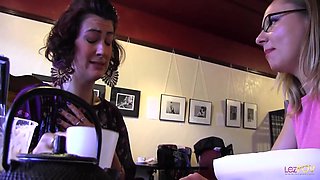 Using The Many Sex Toys They Have The Blonde And The Lesbian Milf Make Each Other Cum