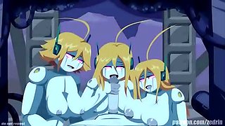 Curly Brace Gangbang - Hacked 3D Hentai by Zedrin