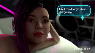 Welcome to Nexus 3. Cyberpunk Fuck with Busty Hottie in Neon Dreams VR Private Room