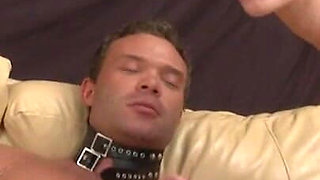 Muscular Peter dominated and pegged by a blonde mistress