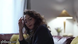 Lesbian Journalist April O'Neil Tries Kama Sutra with Naturist Sinn Sage - Pussy Licking & Big Tits