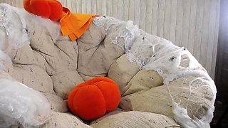 Small titted teen masturbating