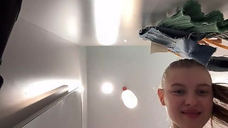 Crazy masturbating in the locker room