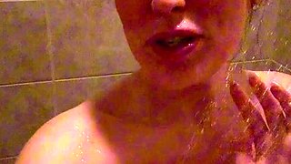 Cute amateur brunette naughty in solo jerking show on camera