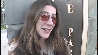 Scary hairy vintage pretty hippie gets off Jasmyne