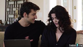 Petite babe banged roughly by the IT guy