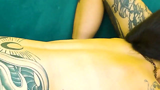 Interracial Threesome - Tattooed Girls, Anal & ATM