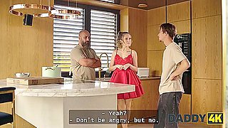 Slutty Gf Is Sucking A Cock And Then Stripteasing For Another In One Room