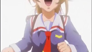 Horny japanese anime teens showing off their sexy bodies