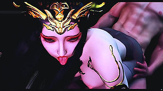 Goddess of Fantasy Bliss: 3D Curves Glow - 3D Animation Hentai