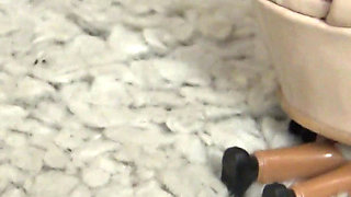 Sadistic Toy Crush Fun for Naughty Blonde Amber!