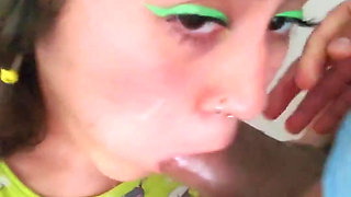Delicious Blowjob to Make Him Cum in My Mouth, I Love Cum and I Swallow It All