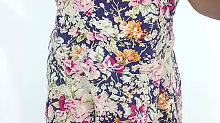 Bole girl undressing her dress reddy to enjoy in room at midnight