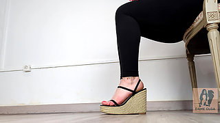 Shoe Collection: Summer Cork Platform Wedge Sandals - Dame Olga