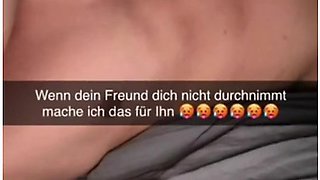 18 Year Old Girlfriend Cheats On Her Boyfriend On Snapchat And Gets Creampied By Her Best Friend