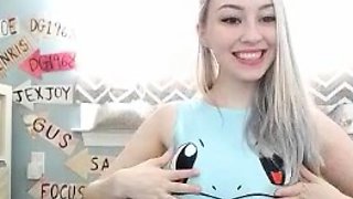 Hot Blonde Babe Solo Masturbation