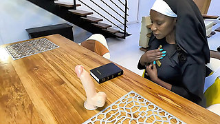 Young Nun First Time Fucked by Stepdad - Black Swan in Taboo Sex