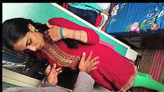 Beautiful Hot Indian Young Village Girl Fucked in Her Tight Creamy Pussy and Cum on Her Round Ass, Moaning in Pleasure.