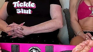 Guess the Tickle Tool! Bound & Blindfolded Foot Tickling with Mars Solo, Harmony Tickles, Tommy Toetickler