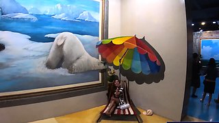 Art museum visit with big ass Thai GF got her horny for sex
