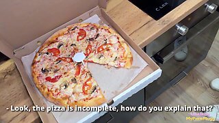I Roughly Fucked a Pizza Delivery Babe as a way to make up for her loss