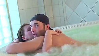 Unbelievable college orgy in the pool