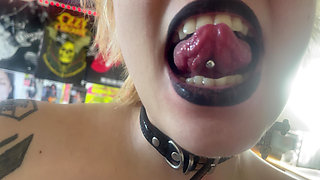 Mouth Tour Black Lipstick Goth