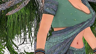 Horny Desi Indian Bhabhi: Hardcore Outdoor Secret Sex with Boyfriend in the Forest English Subtitles