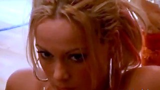 Blonde Swedish Celebrity Sanna Brading in a Steamy Threesome