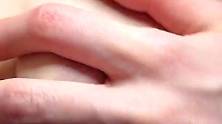 Massaging My Small Tits and Rubbing My Pussy up Close