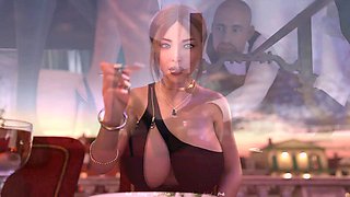 3D hentai comic featuring huge breasts and steamy scenes