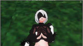 3d Hentai Pov 2b Squirts On Your Cock With Nier Automata