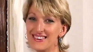 Estelle Clark Takes a Monster Cock on Camera - Blonde Mature MILF Gets Fucked