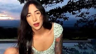 Shemale tranny solo masturbation scene
