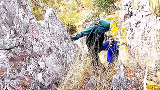 Black Ebony Vintage Massage Comedy in Mountain with Judithxxx & 1Gorret