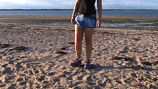 Stripping on the Public Beach